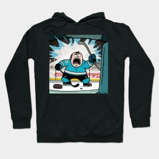 Hockey Player mad at the referee. Hoodie
